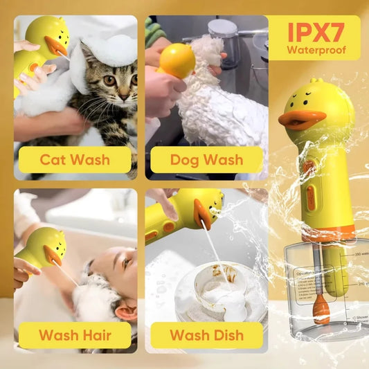 Automatic Duck Foam Dispenser for Effortless Pet Baths