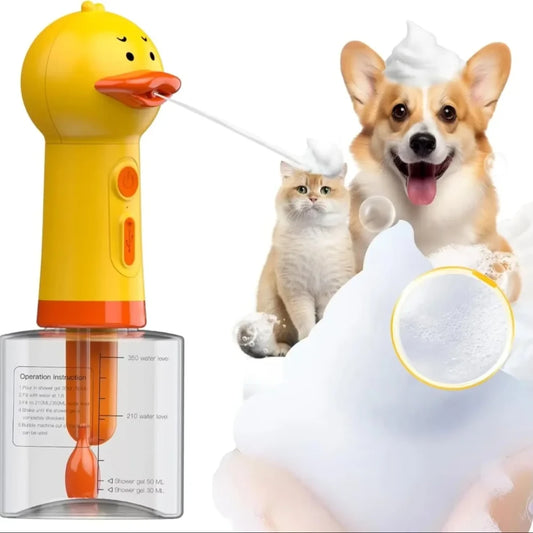 Automatic Duck Foam Dispenser for Effortless Pet Baths